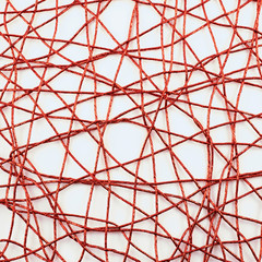 Red thread abstract background