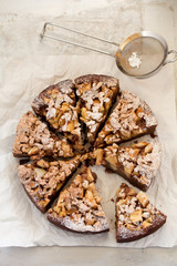 Apple-chocolate cake.