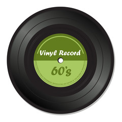 Green vinyl record