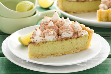 Key lime tart with mascarpone.