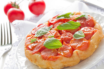 tomato and basil tart