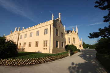 Fototapeta na wymiar Beautiful Castle of Lednice in Czech Republic
