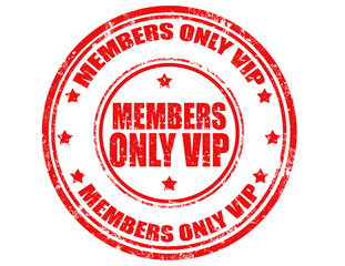 Members only VIP-stamp