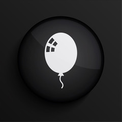 Vector black circle icon. Eps10