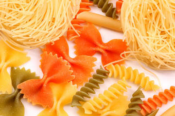 Nest angelo and color pasta.