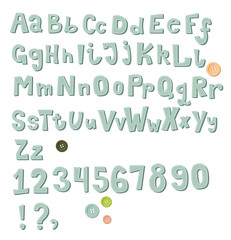 Chunky Sew-On Alphabet and Numerals