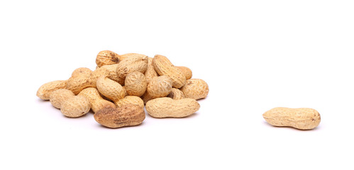 Peanut and a hill of peanuts.