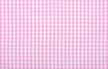 pink checkered fabric