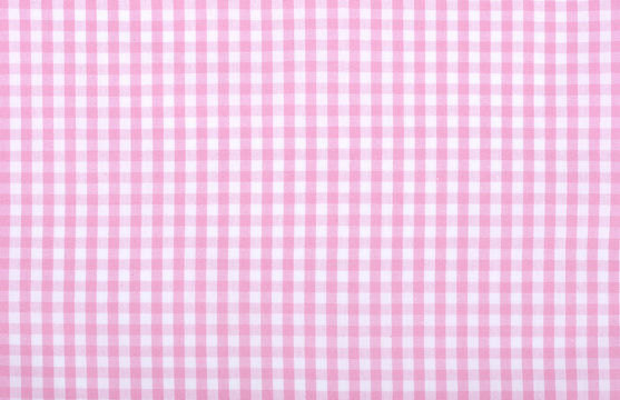 pink checkered fabric