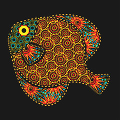 African style ornate fish