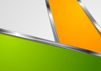 Bright elegant abstract background with metallic stripes