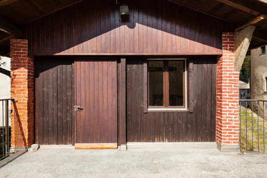 small cottage, view from outside