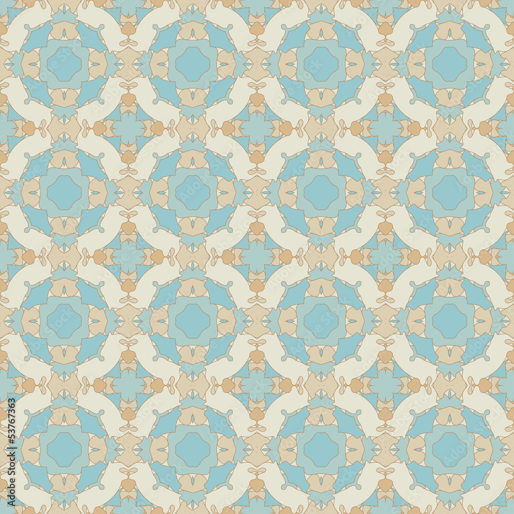 Aufkleber seamless colorful retro pattern background