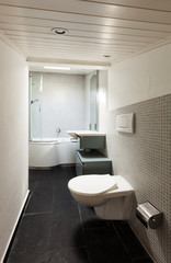 Naklejka na ściany i meble interior, modern bathroom in an old loft