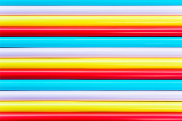 Texture of colorful drinking straws