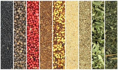 Banners of herbs and spices