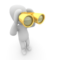 The golden binoculars