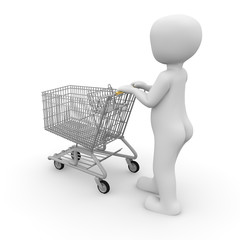 Shopping cart made