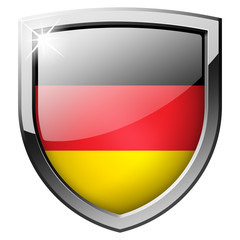 germany glass shiny realistic shield