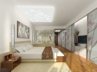 Fototapeta premium A visualization of an interior design