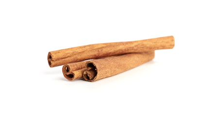 cinnamon isolated on white background
