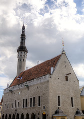 Fototapeta premium View of Town hall. Tallinn, Estonia