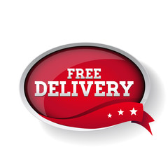 Free delivery sign button