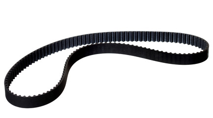 belt car engine isolated white background