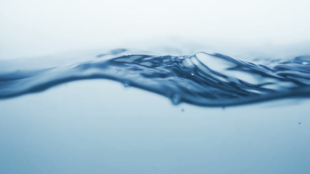 water splash with bubbles of air in motion