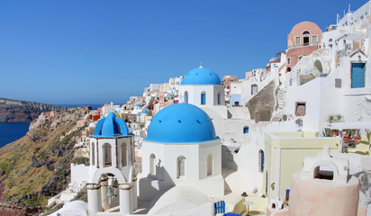 Naklejka premium ile de santorin