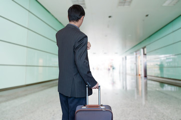 Business man at airport