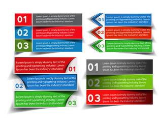 Vector information banner design element.