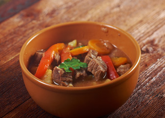 Irish stew with tender lamb meat