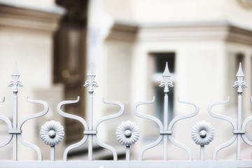 Decorative fence at the house