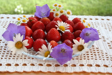 Swedish Midsummer dessert - strawberries
