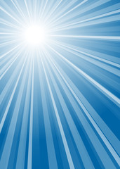 Obraz premium Hintergrund Streifen mit Mittelpunkt blau