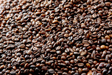 Coffee beans background
