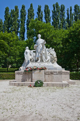 Monument for Sandor Petofi in Bratislava, Slovakia