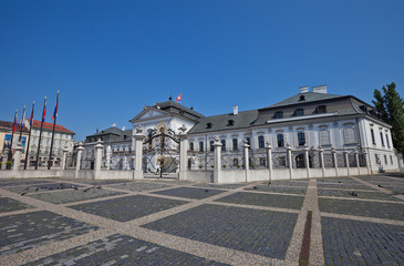 Naklejka premium Residence of the president of Slovakia in Bratislava