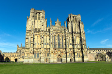 Fototapeta na wymiar Wells katedra Somerset Anglia UK