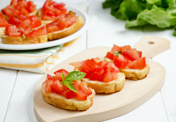 Fresh bruschetta