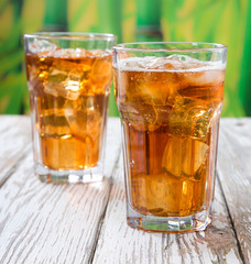 Glass of ice tea