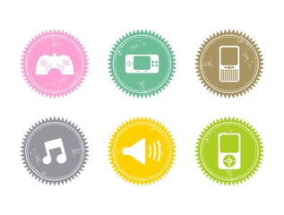 button set media art