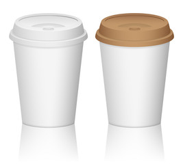 paper coffee cup set