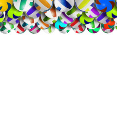 Fototapeta premium Colored balls on the ceiling