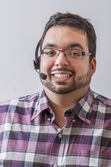 Man with headset