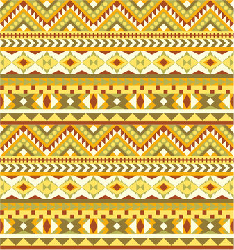 Seamless aztec pattern in bright colors