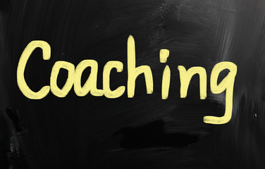 business ideas handwritten with white chalk on a blackboard