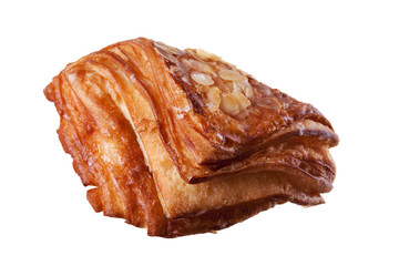 Delicious croissant isolated on white background
