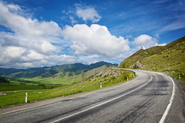 Naklejka premium highland road